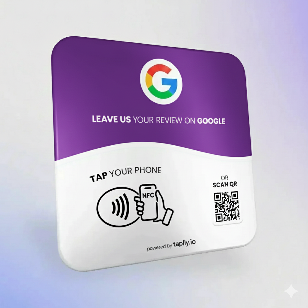 Purple Google Review Plate thumbnail